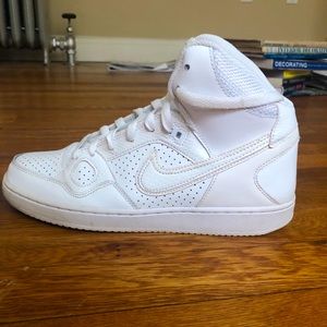 Nike Son of Force Mid Sneakers - All White 8.5